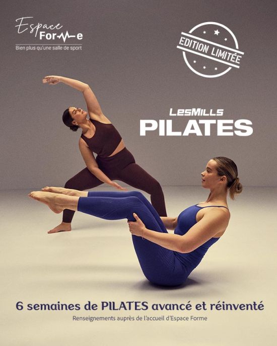 Espace Forme Aurillac est la seule salle de sport dans le Cantal propose des cours de LesMills Pilates, pilates avancé