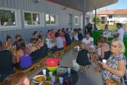 Repas organisé dans le cadre d'un évènement LesMills au sein de la salle de sport et de fitness Espace Forme à Aurillac dans le Cantal